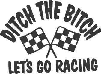 Let's Go Racing Decal