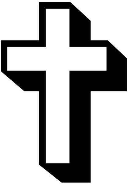 3D Cross Decal