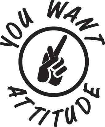 You Want Attitude Decal