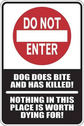 Do Not Enter Sign Decal