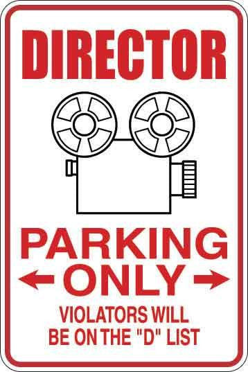 Director Parking Only Sign Decal