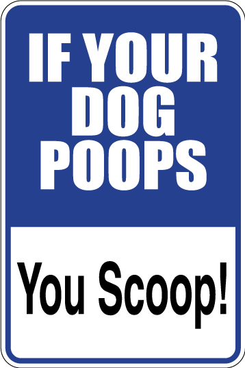 You Scoop Dog Sign Decal