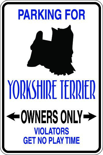 Yorkshire Terrier Owners Only Sublimated Aluminum Magnet