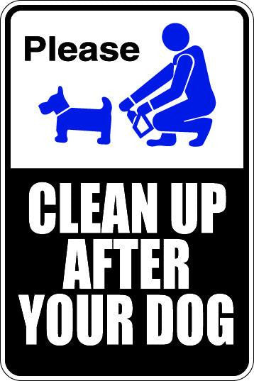 Clean Up After Your Dog Sublimated Aluminum Magnet