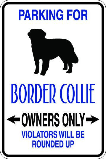 Border Collie Owners Only Sublimated Aluminum Magnet