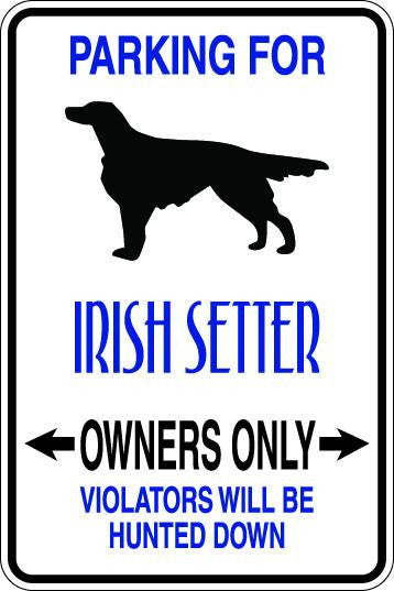 Irish Setter Owners Only Sublimated Aluminum Magnet