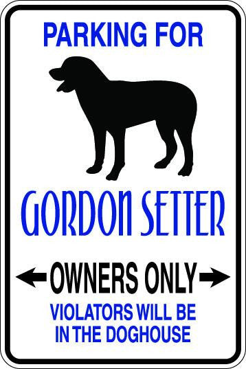 Gordon Setter Owners Only Sublimated Aluminum Magnet