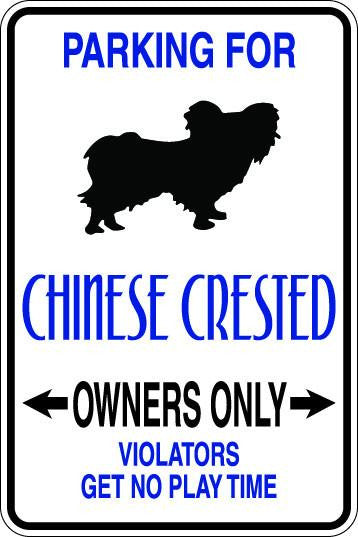 Chinese Crested Owners Only Sublimated Aluminum Magnet