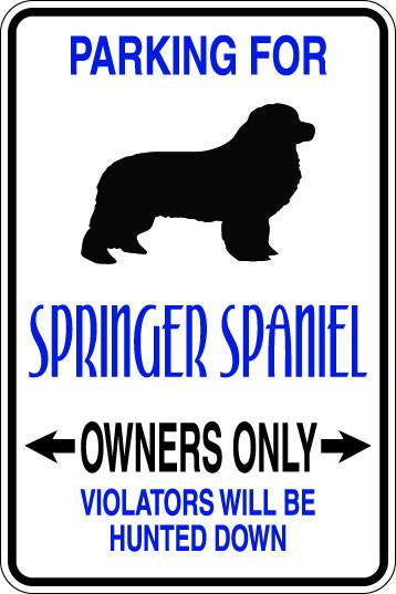 Springer Spaniel Owners Only Sublimated Aluminum Magnet