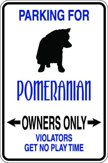 Pomeranian Owners Only Sublimated Aluminum Magnet