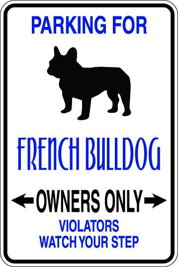 French Bulldog Owners Only Sublimated Aluminum Magnet