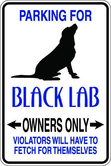 Black Lab Owners Only Sublimated Aluminum Magnet