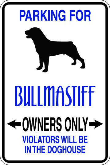 Bullmastiff Owners Only Sublimated Aluminum Magnet