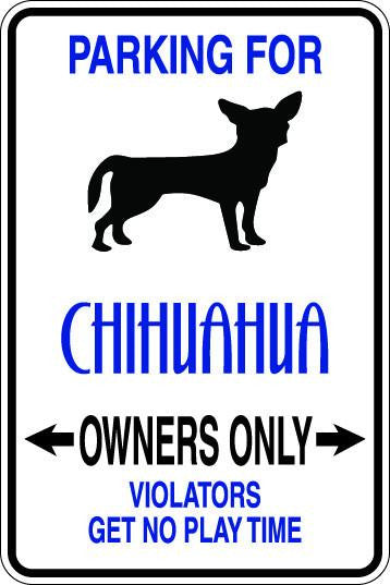 Chihuahua Owners Only Sublimated Aluminum Magnet