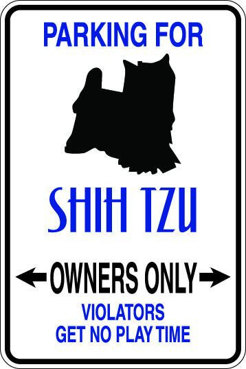 Shih Tzu Owners Only Sublimated Aluminum Magnet