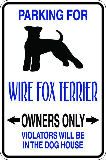 Wire Fox Terrier Owners Only Sublimated Aluminum Magnet