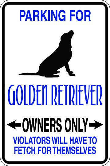 Golden Retriever Owners Only Sublimated Aluminum Magnet 1