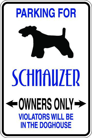 Schnauzer Owners Only Sublimated Aluminum Magnet