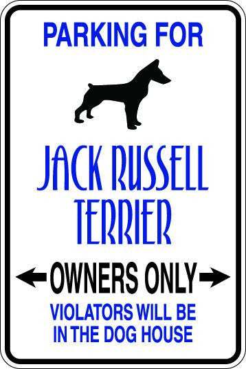 Jack Russell Terrier Owners Only Sublimated Aluminum Magnet