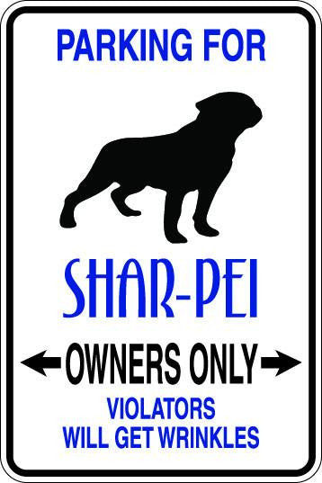 Shar-Pei Owners Only Sublimated Aluminum Magnet