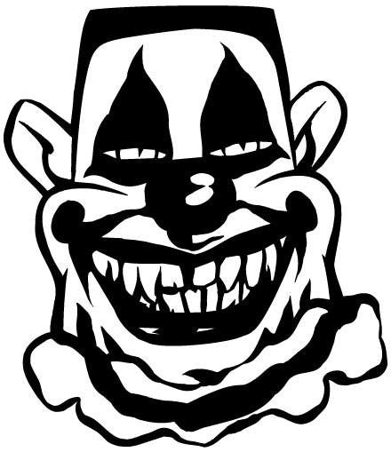 Clown Face Decal