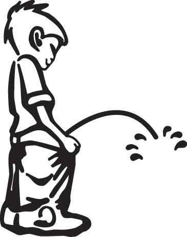 Boy Peeing Decal 6