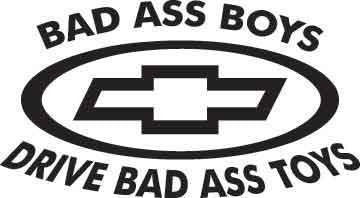 Bad Ass Boys Drive Bad Ass Toys Decal