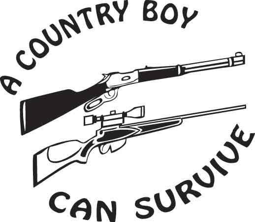 A Country Boy Can Survive Decal