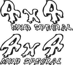 4x4 Mud Special Decal