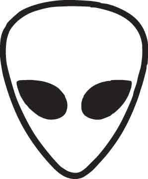 Alien Head Decal