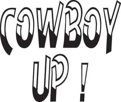 Cowboy Up Decal 1