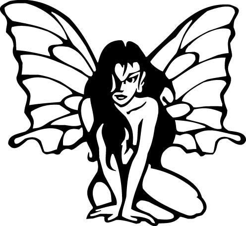 Butterfly Girl Decal